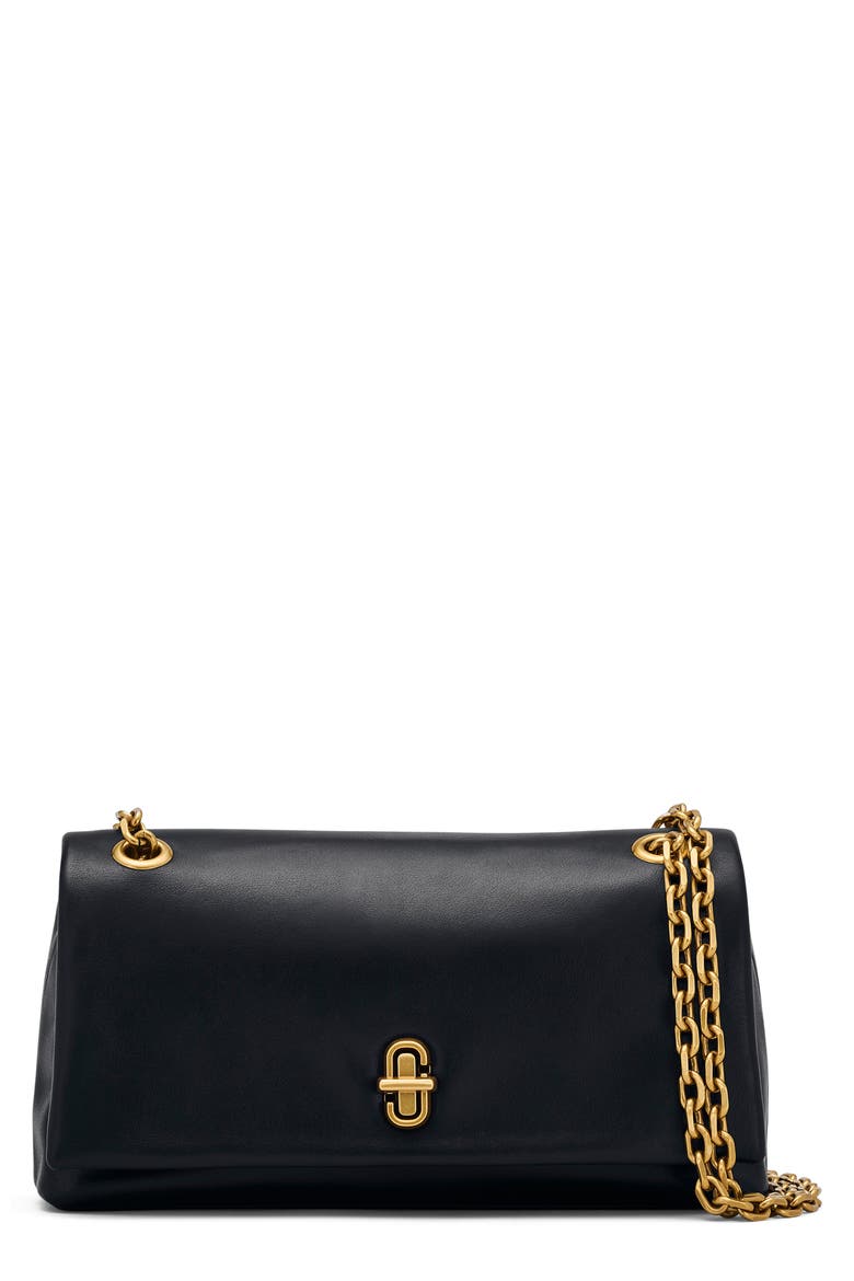 The Dual Chain Strap Mini Bag, Main, color, BLACK