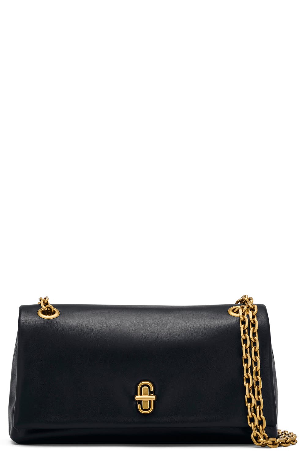 The Dual Chain Strap Mini Bag, color, BLACK