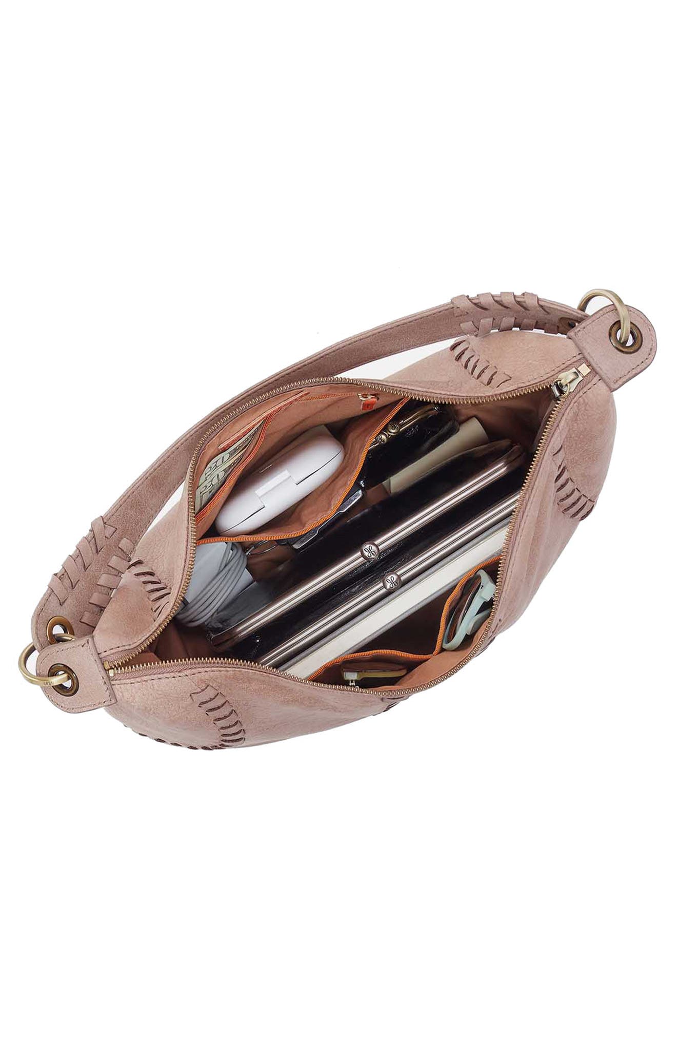 Opal Leather Shoulder Bag, Alternate, color, HAZEL