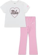 Nike Kids' Juxta Heart Tee & Flare Leggings Set