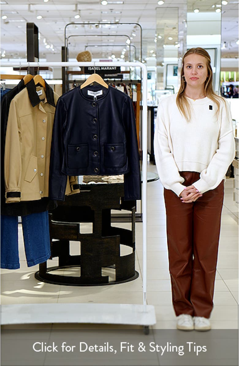 Andrea Lambskin Leather Jacket, sales video thumbnail