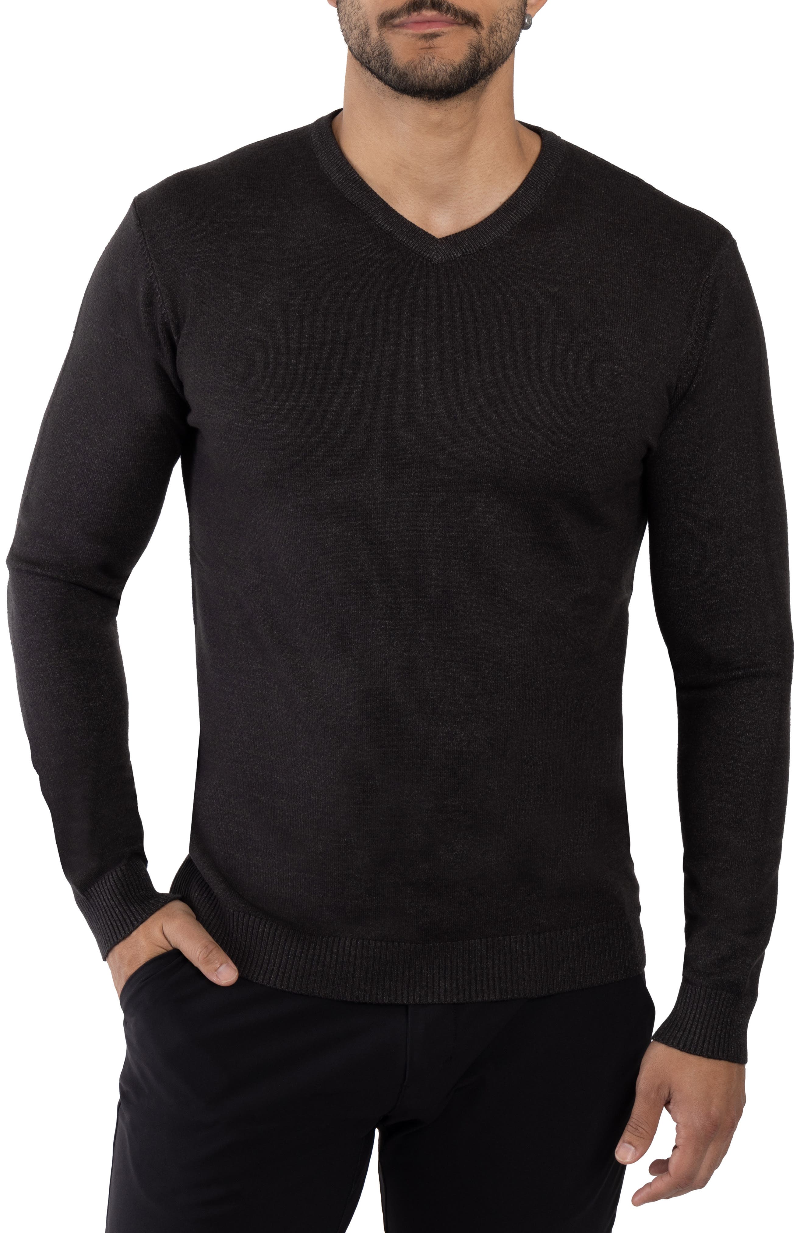 XRAY V-Neck Rib Knit Sweater