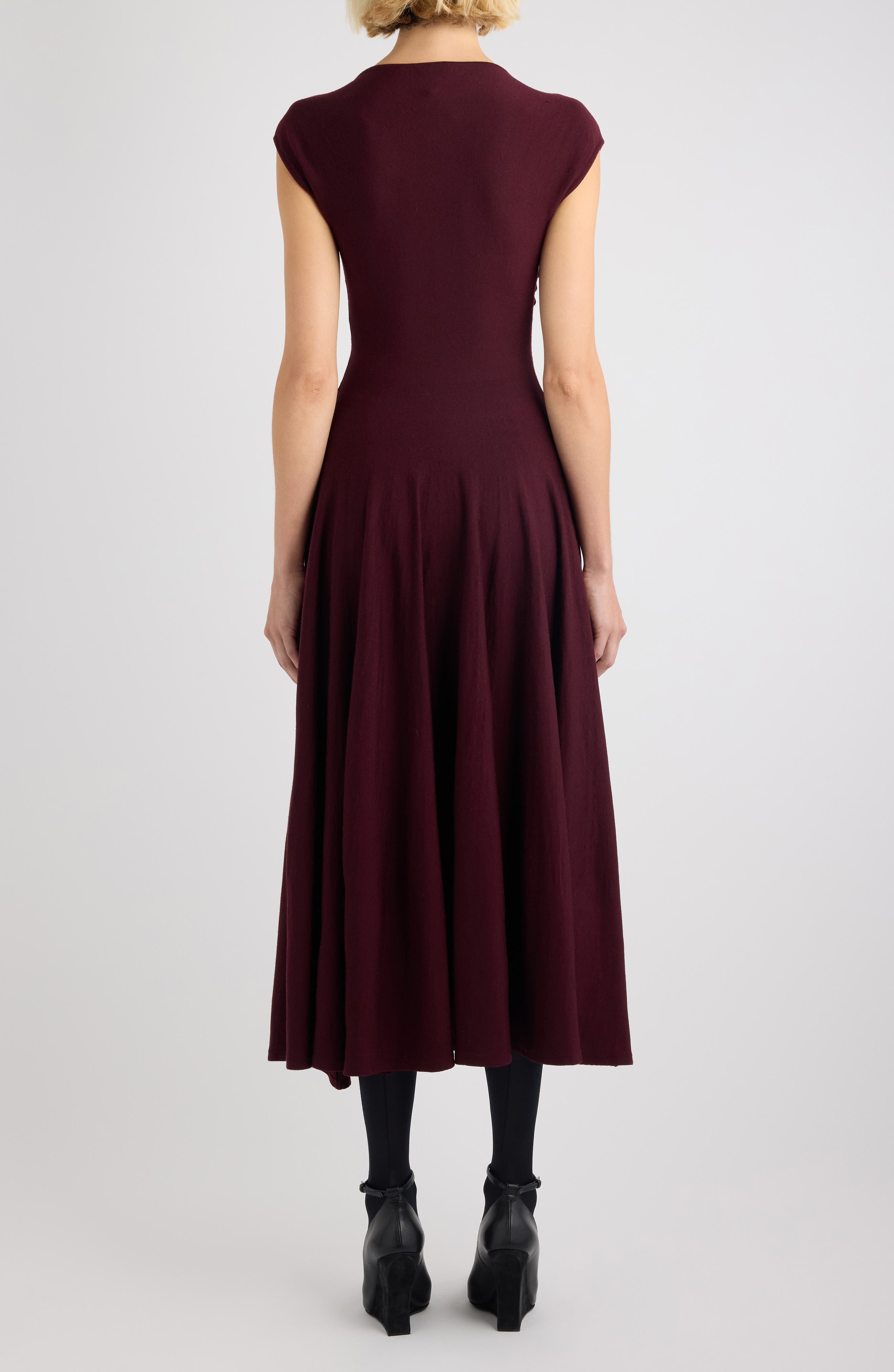 Sculpted Virgin Wool Sweater Dress - image 2