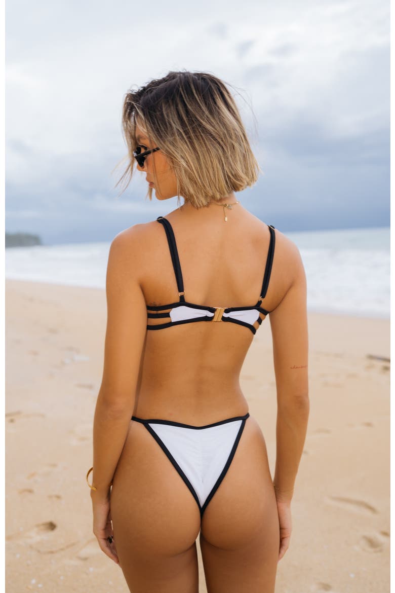 Brooke Bikini Top, Alternate, color, White