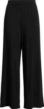 Eileen Fisher Jersey Ankle Wide Leg Pants