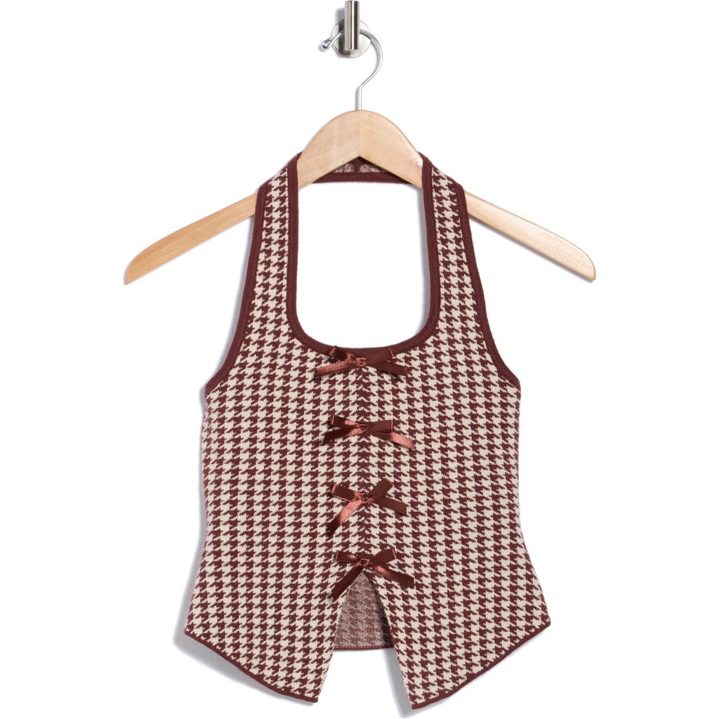 Love By Design Mia Halter Top In Brown