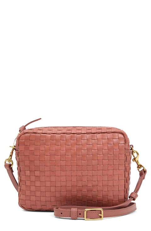 Midi Sac Woven Crossbody Bag