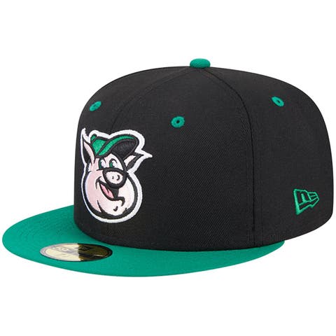 Men's New Era Black Kannapolis Cannon Ballers Theme Nights Kannapolis Qs  59FIFTY Fitted Hat