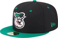 New Era Men's New Era Black Kannapolis Cannon Ballers Theme Nights Kannapolis Qs 59FIFTY Fitted Hat