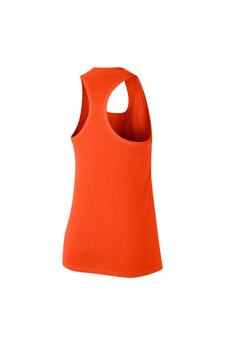 Nike Women's Nike Orange Clemson Tigers Varsity Stack Vault Racerback Scoop Neck Tank Top, Alternate, color,