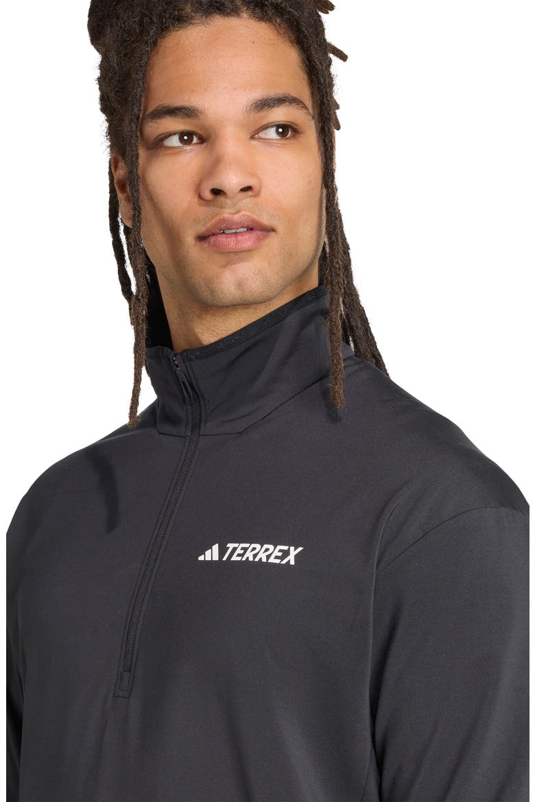 Climawarm Half Zip Tech Fleece Jacket, Alternate, color, BLACK