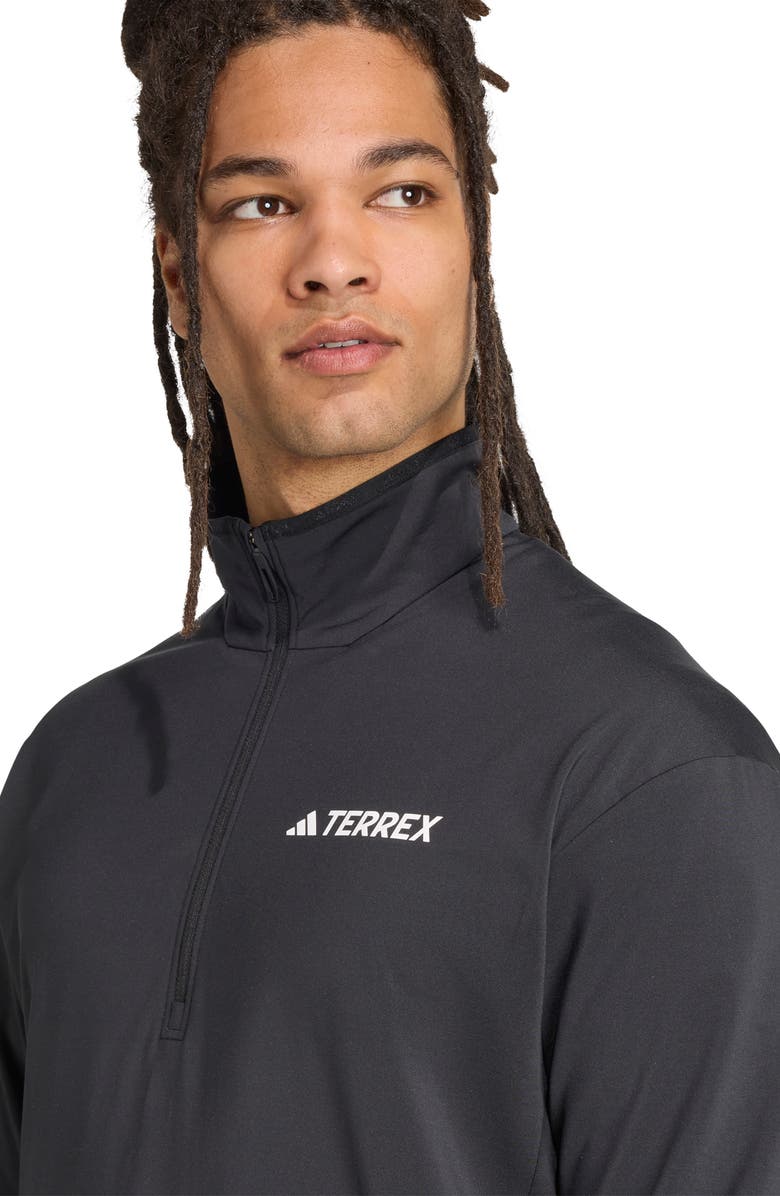 adidas Climawarm Half Zip Tech Fleece Jacket, Alternate, color, Black