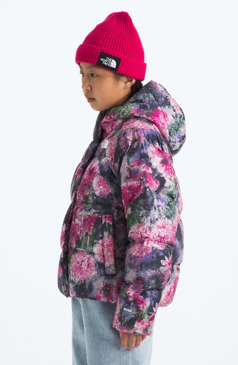 The North Face Kids
North 600-Fill-Power Down Hooded Jacket, Alternate, color, Pale Blossom Frozen