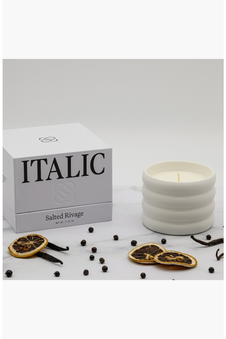 Ceramic Candle, Alternate, color, Salted Rivage