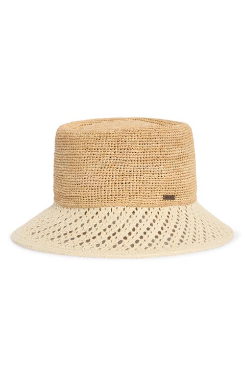 Ellee Festival Straw Bucket Hat