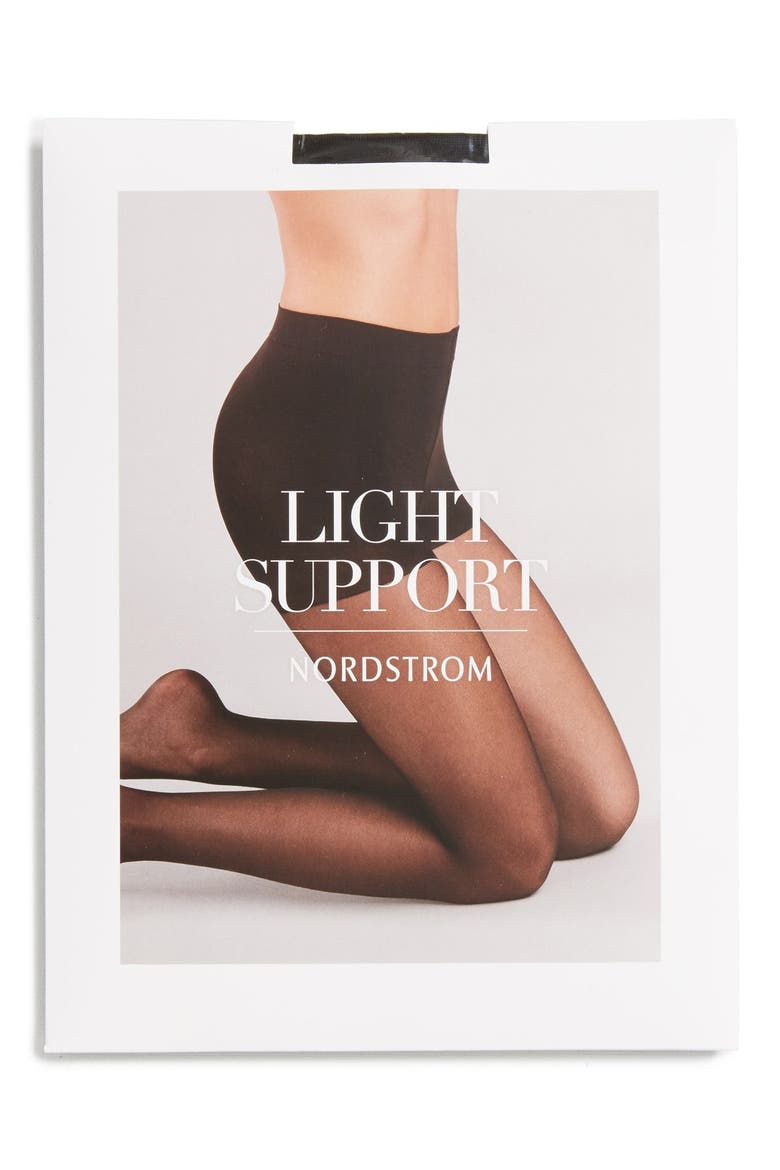 Light Support Pantyhose, Alternate, color, BLACK