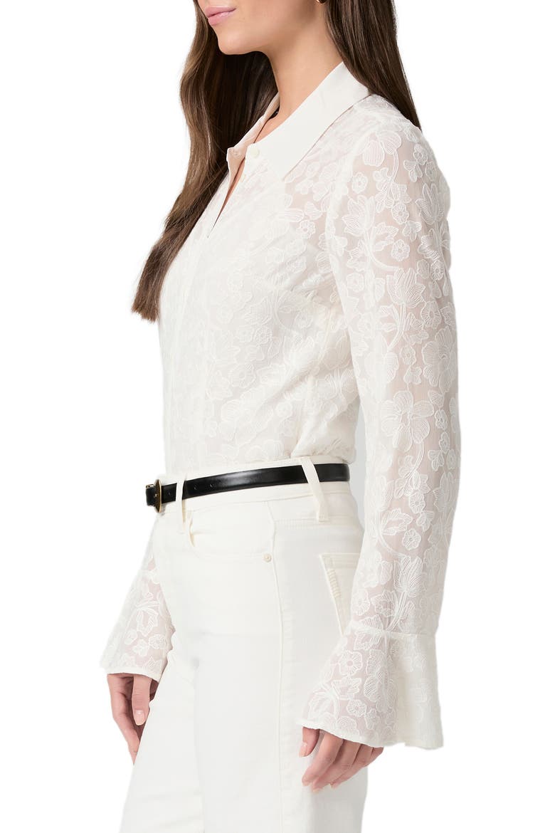 Tahoma Silk Button-Up Shirt, Alternate, color, WHITE