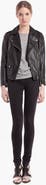 SANDRO 'Veinarde' Leather Moto Jacket