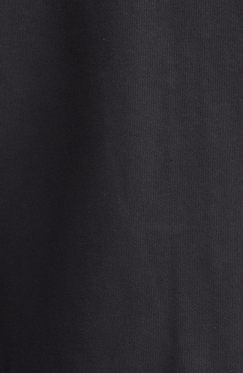 Vaquera Trompe l'Oeil Lingerie Oversize Full Zip Hoodie, Alternate, color, Washed Black