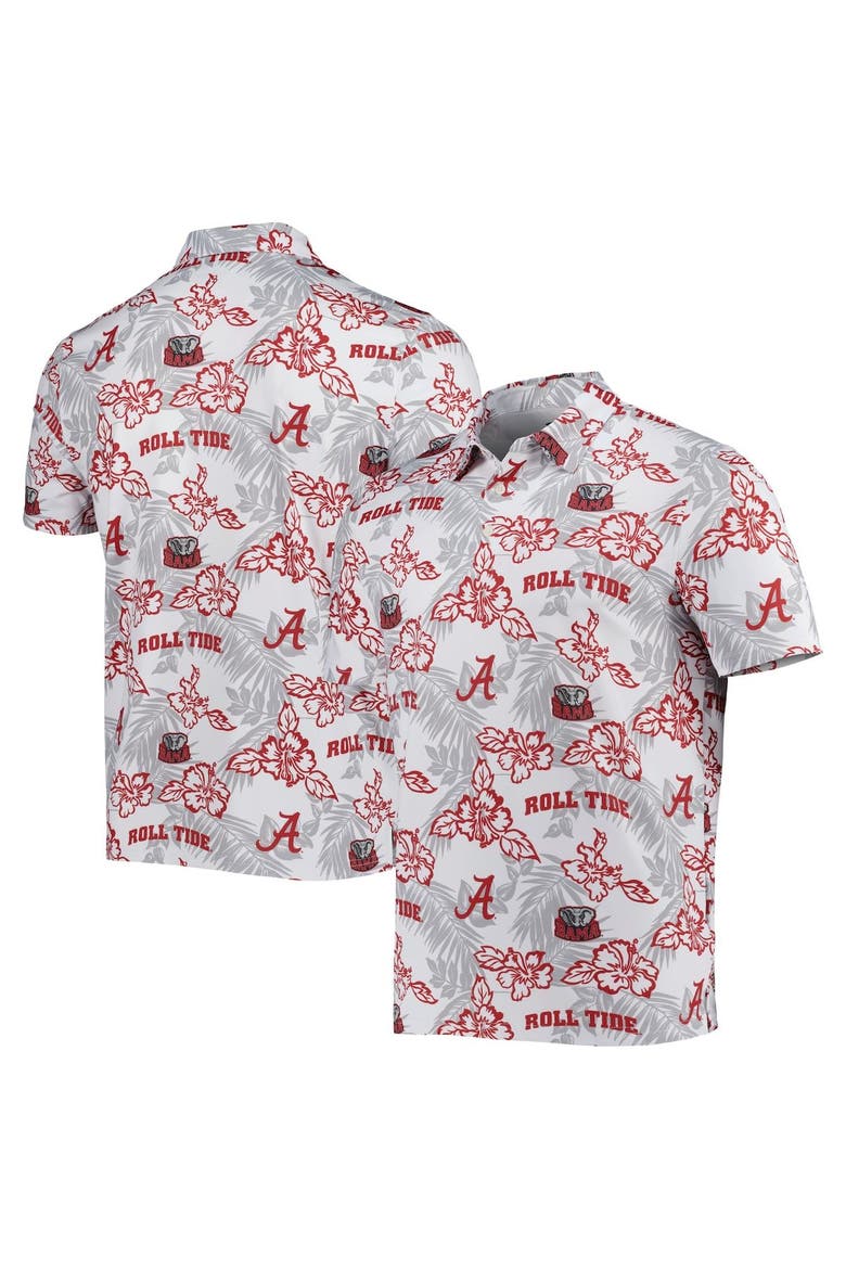 Men's Reyn Spooner White Alabama Crimson Tide Performance Polo, Main, color, White