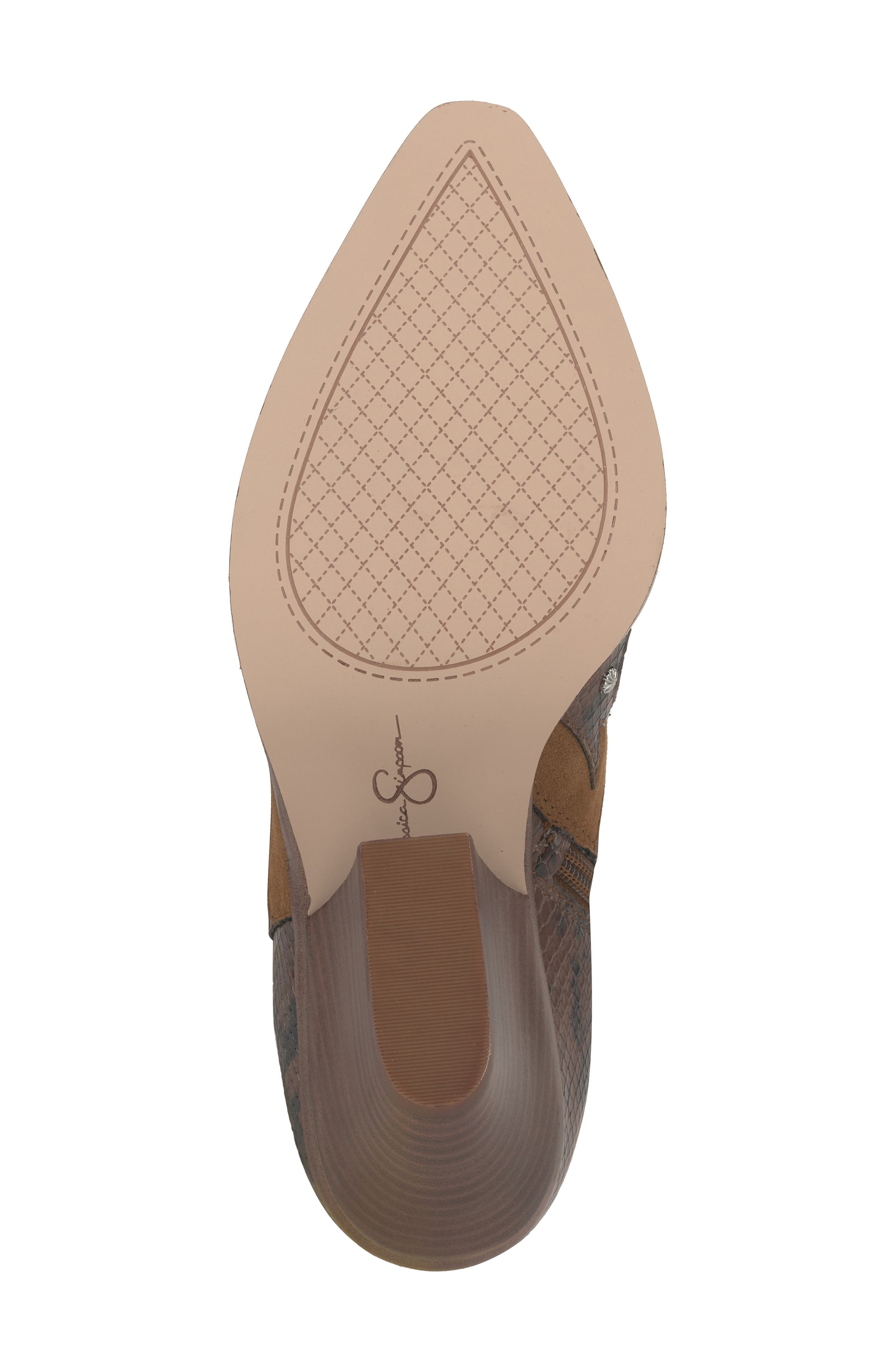 Piarin Pointed Toe Western Boot, Alternate, color, LIGHT HICKORY