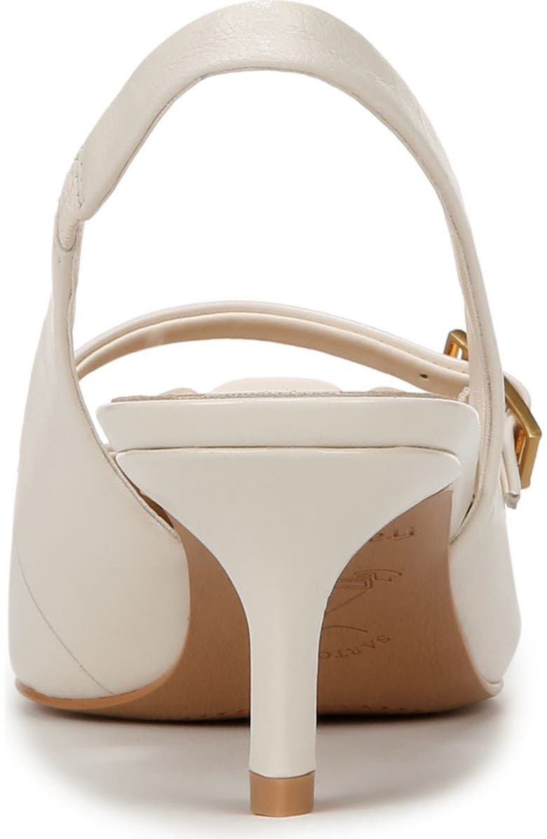 Franco Sarto Khloe Pointed Toe Kitten Heel Pump, Alternate, color, White