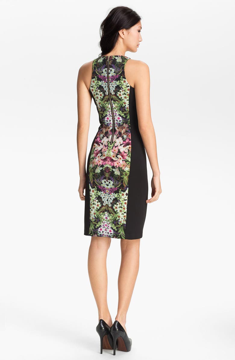 Maggy London Print Sheath Dress, Alternate, color, 