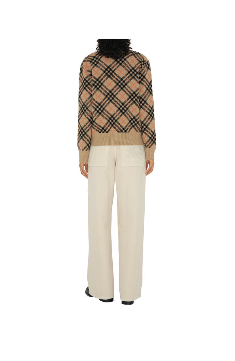 Burberry Check Cashmere Cardigan, Alternate, color, 