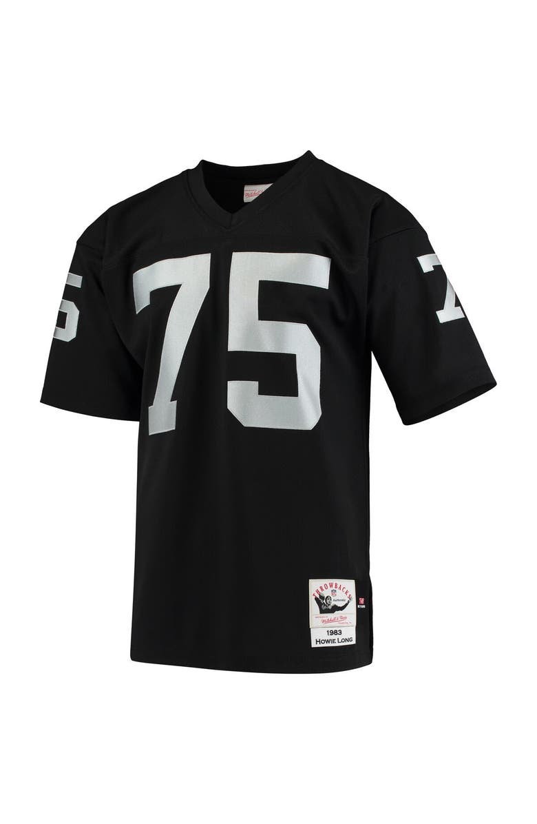 Mitchell & Ness Men's Mitchell & Ness Howie Long Black Las Vegas Raiders 1983 Authentic Throwback Retired Player Jersey, Alternate, color, Black