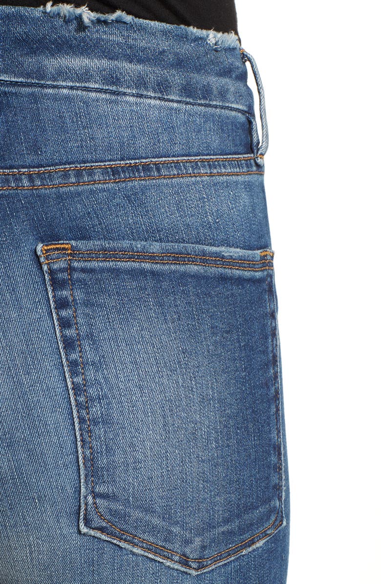 Good American Good Legs High Waist Raw Hem Skinny Jeans, Alternate, color, 