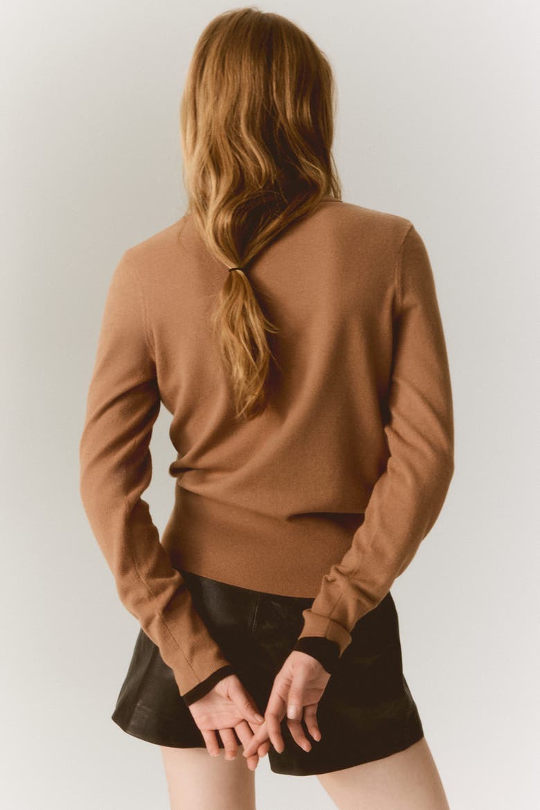 V-neck Jumper, Alternate, color, Dark beige