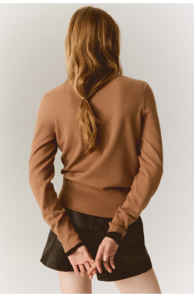 H&M V-neck Jumper, Alternate, color, Dark Beige