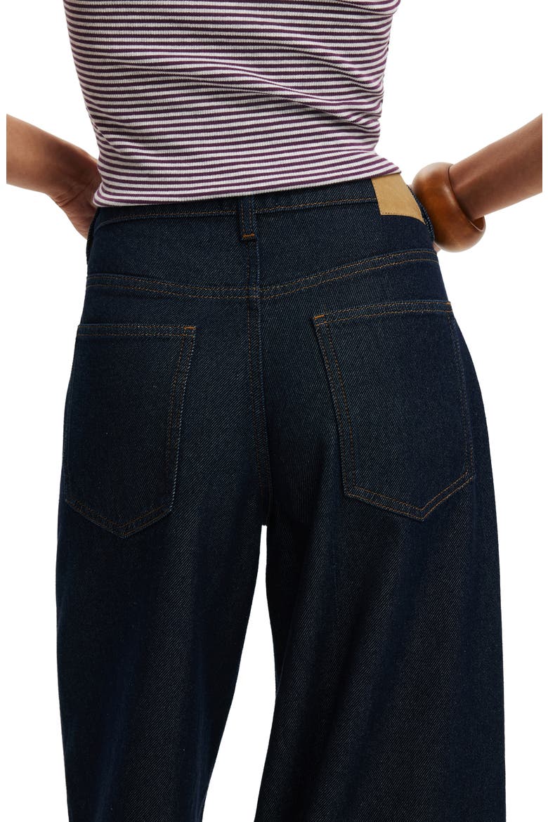 High Waist Wide Leg Jeans, Alternate, color, ARIES BLUE