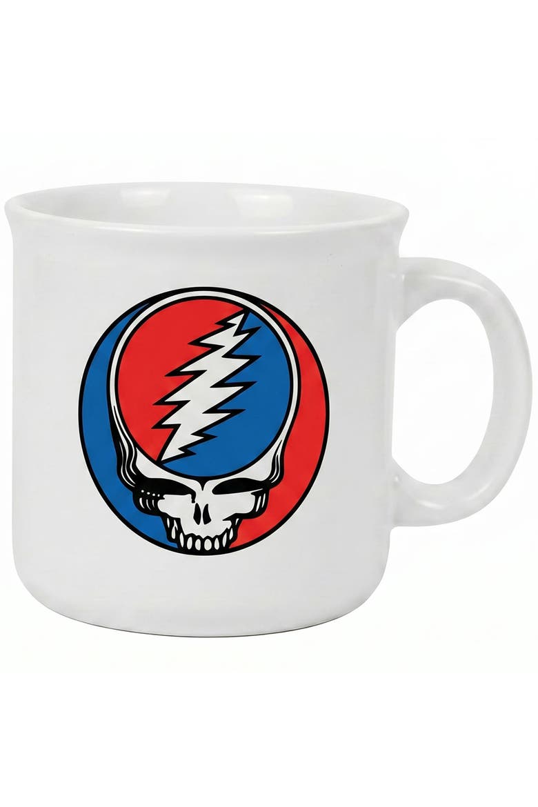 20 oz Grateful Dead Skull Logo Ceramic Camper Mug, Main, color, Multicolored
