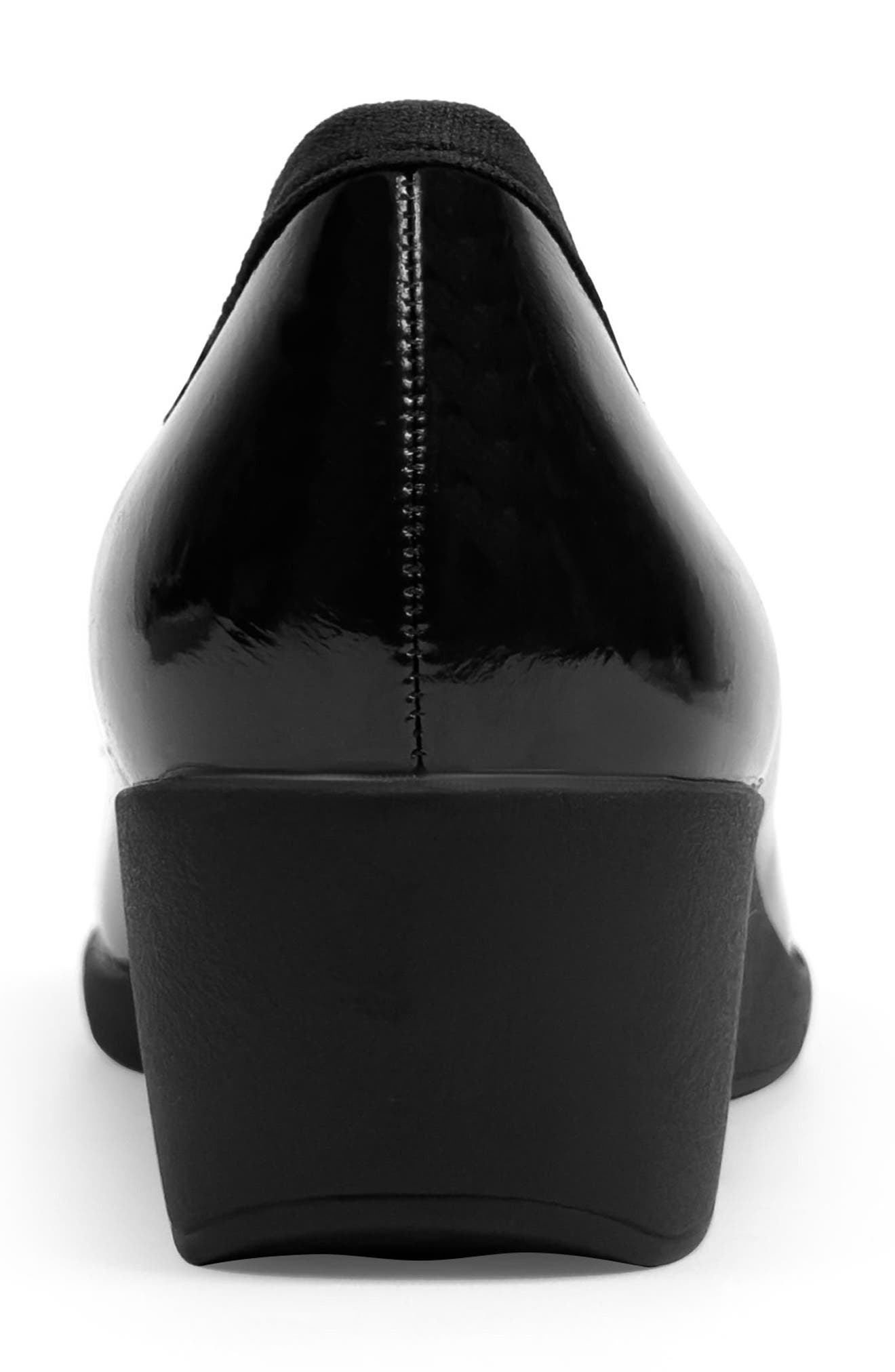 Aerosoles Tema Ballet Wedge Pump, Alternate, color, Black Crinkle Faux Leather