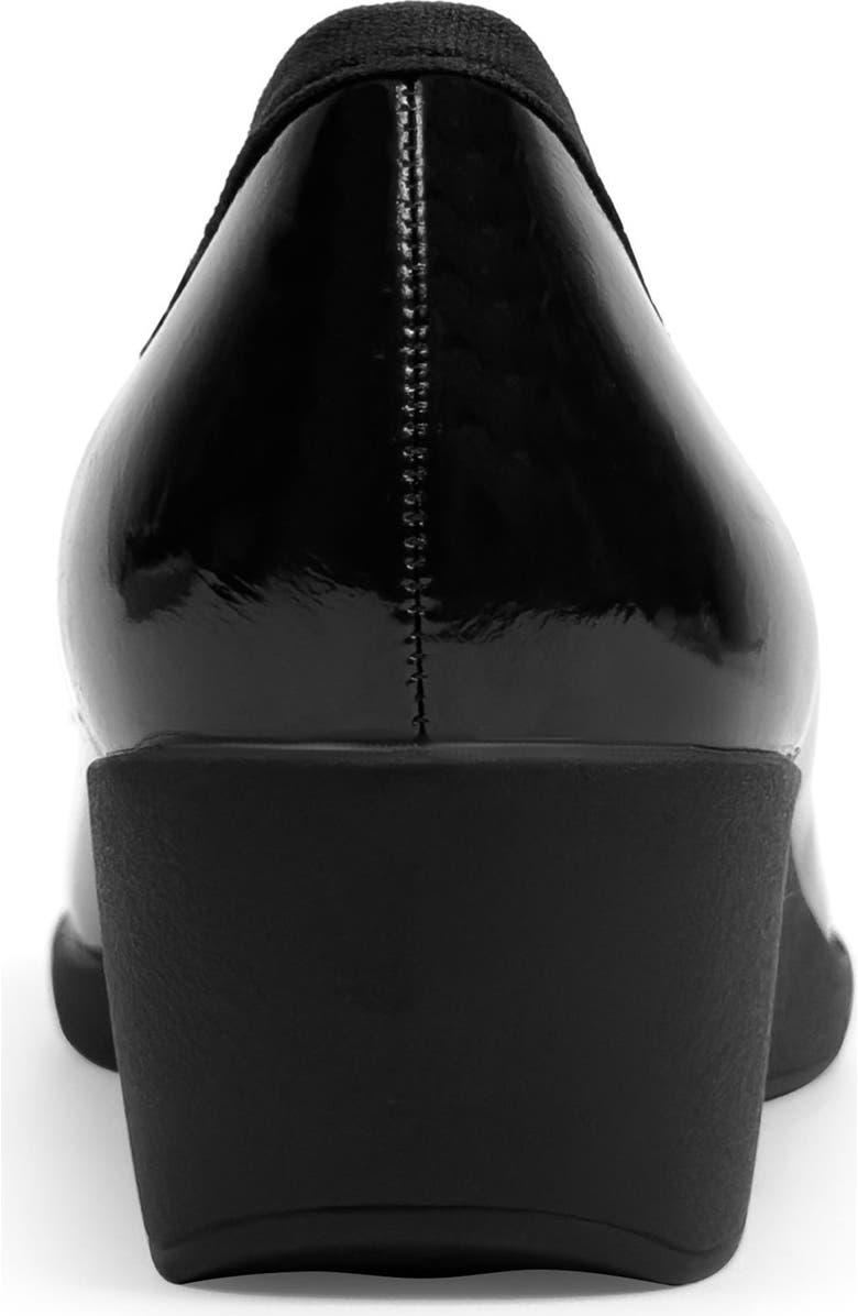 Aerosoles Tema Ballet Wedge Pump, Alternate, color, Black Crinkle Faux Leather