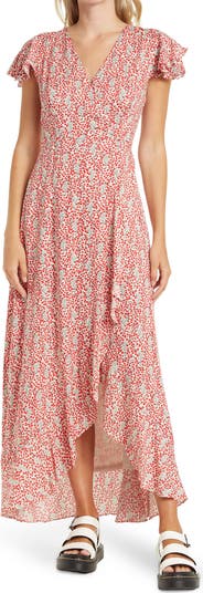 French Country Flutter Sleeve Dress