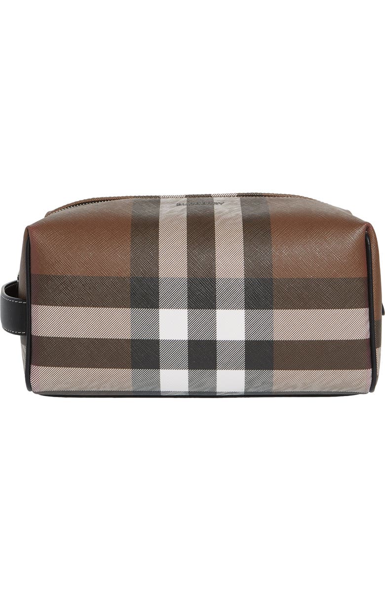 Burberry Check Dopp Kit, Main, color,