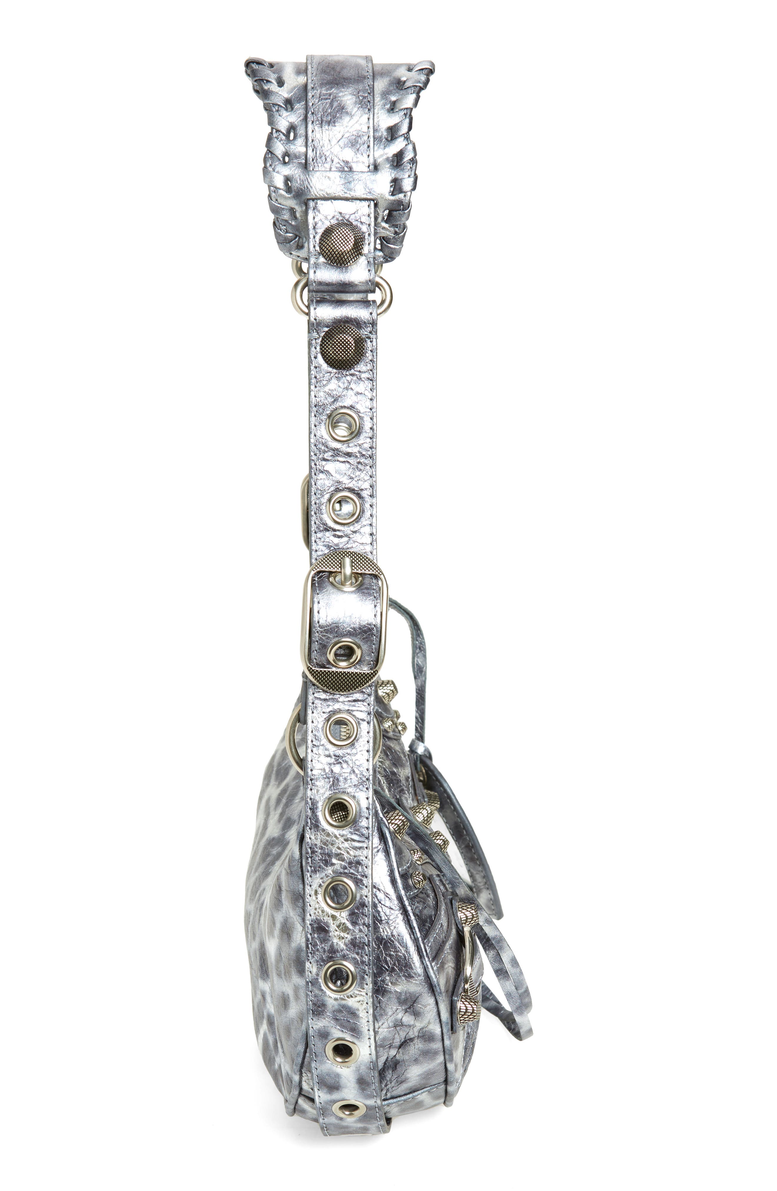 Balenciaga Extra Small Le Cagole Leather Shoulder Bag, Alternate, color, 