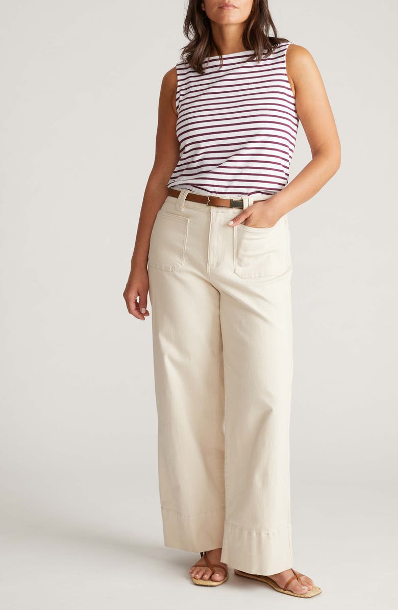 Universal Standard Noyack Breton Stripe Tank, Alternate, color,