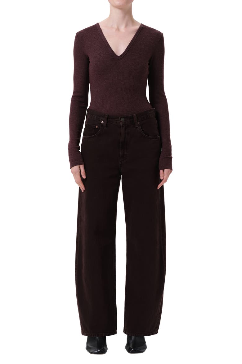 Low Curve Jeans, Alternate, color, SLOE BERRY
