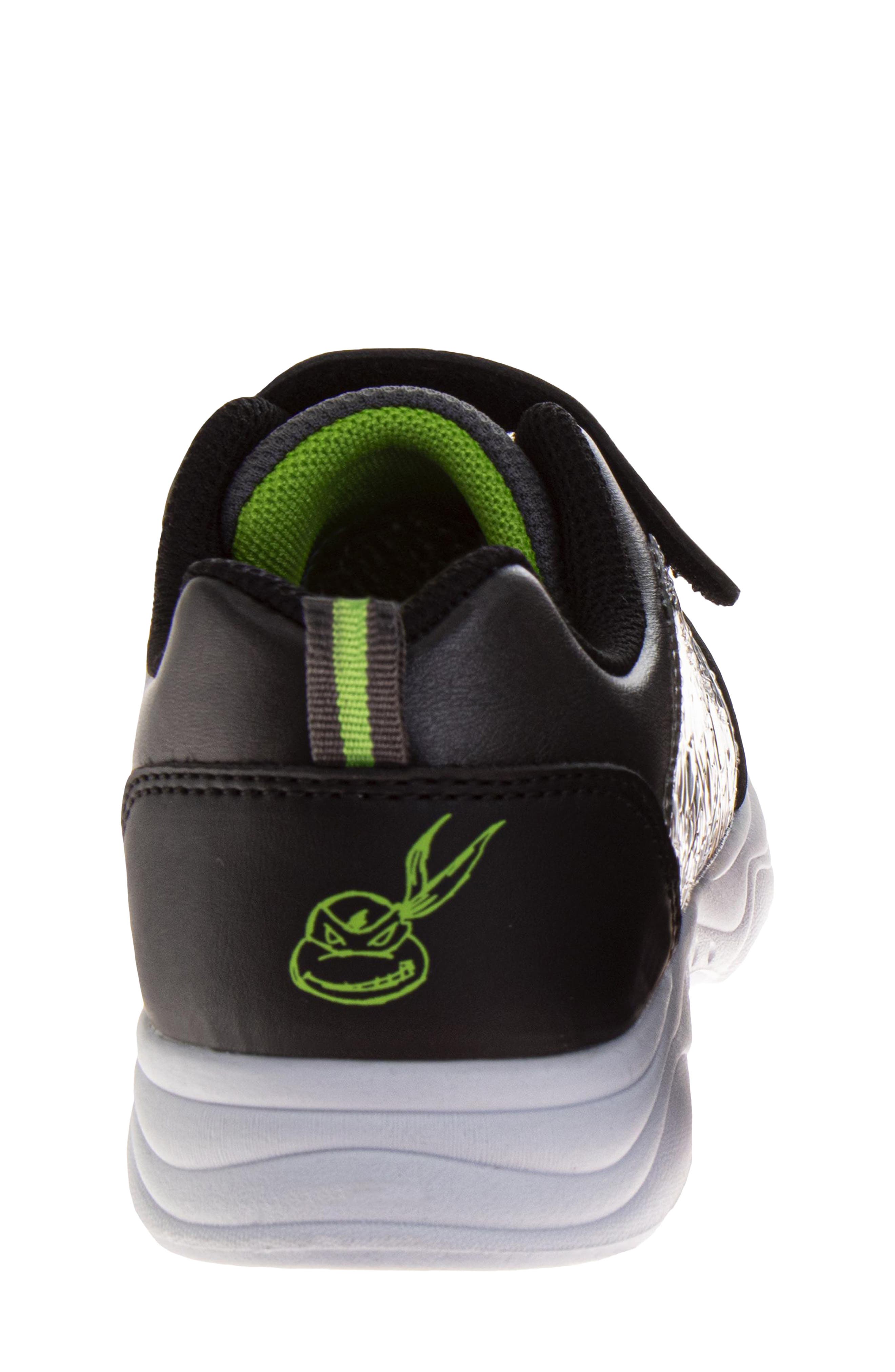 Kids' Teenage Mutant Ninja Turtles Sneaker, Alternate, color, BLACK/GREEN