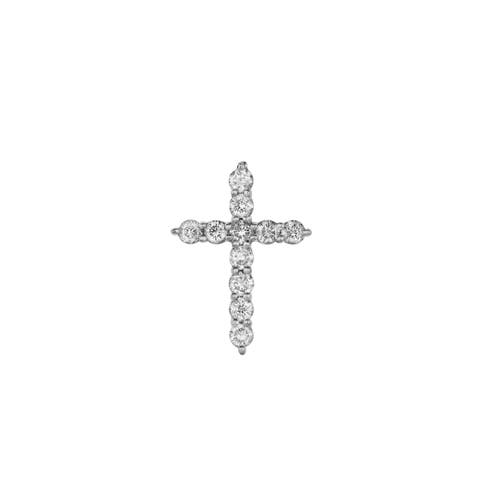 Classic Divine Cross Diamond Pendant in 10K Yellow Gold