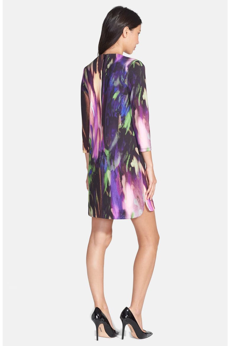 'Arcy' Print Ponte Shift Dress, Alternate, color, MULTI