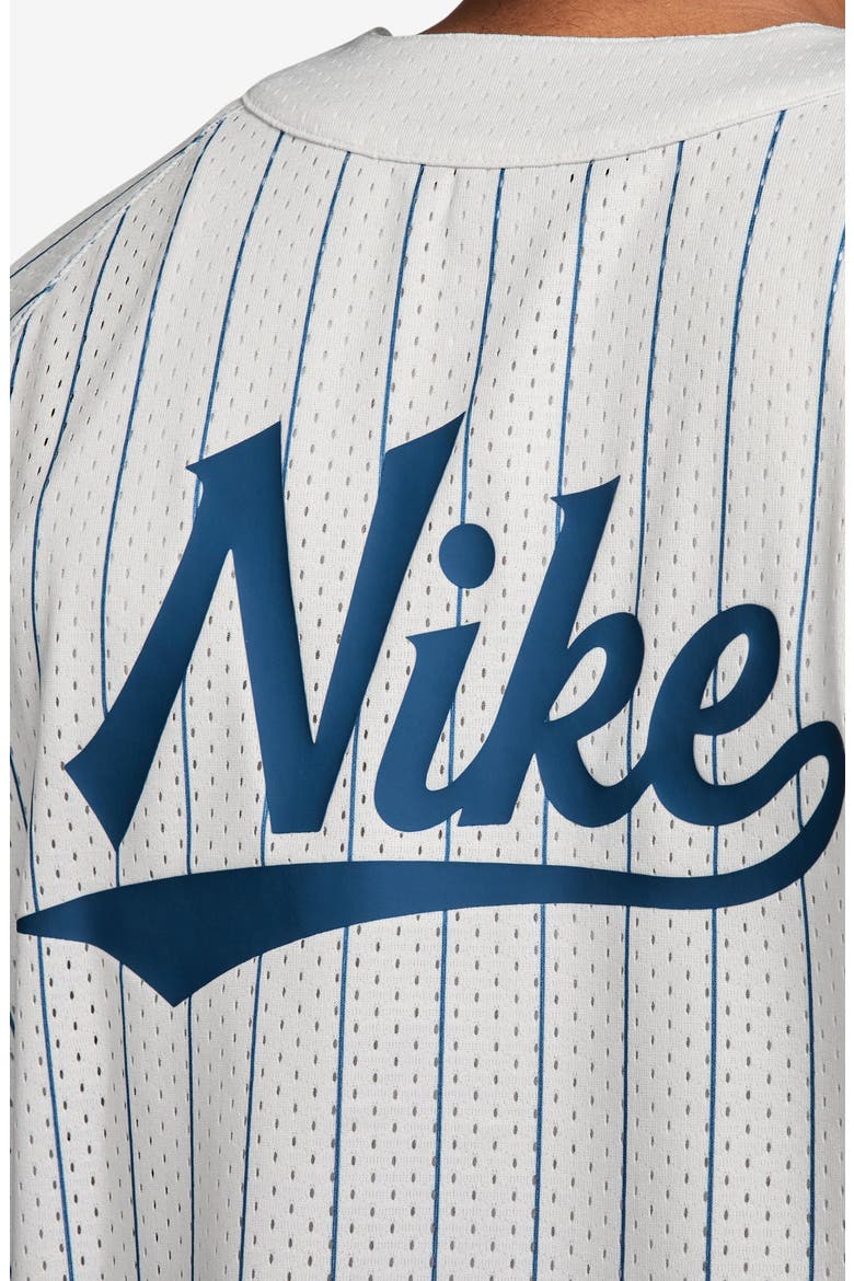 Club Stripe Mesh Baseball Jersey, Alternate, color, PHOTON DUST/ COURT BLUE