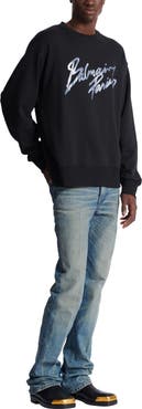 Balmain Printed cotton sweatshirt