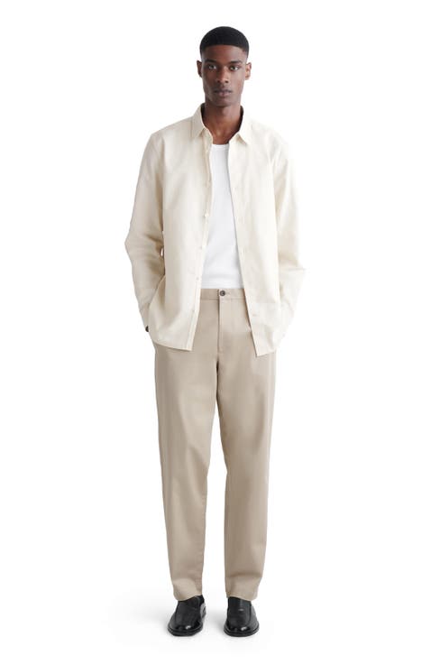 Cotton Slim-Fit Straight-Leg Chinos