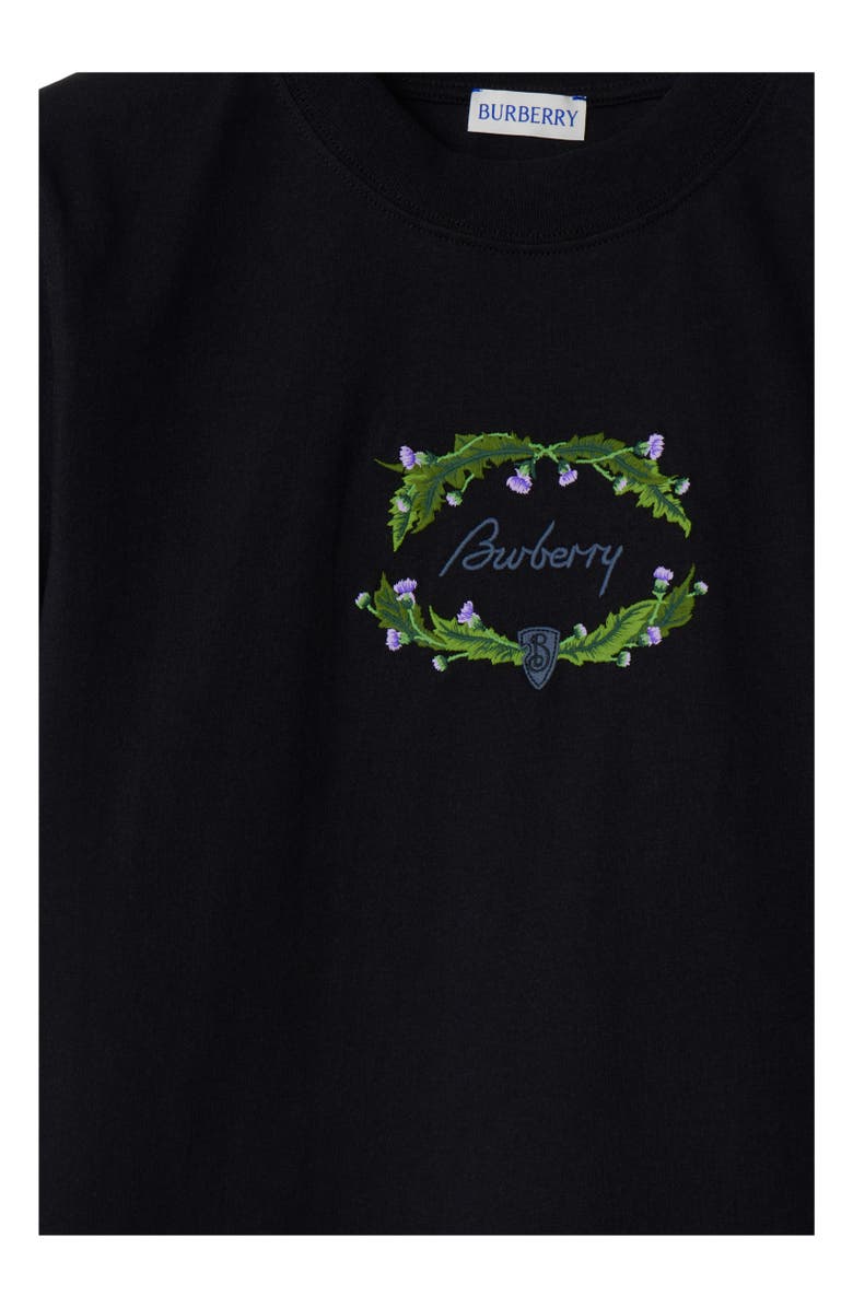 Burberry Thistle Logo Cotton T-shirt, Alternate, color, 