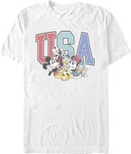 Mickey & Friends Men's Mickey & Friends The American Dream Team Graphic T-Shirt