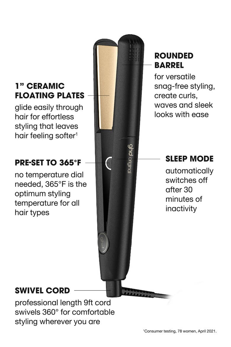 Original Styler 1-inch Flat Styling Iron, Alternate, color, BLACK
